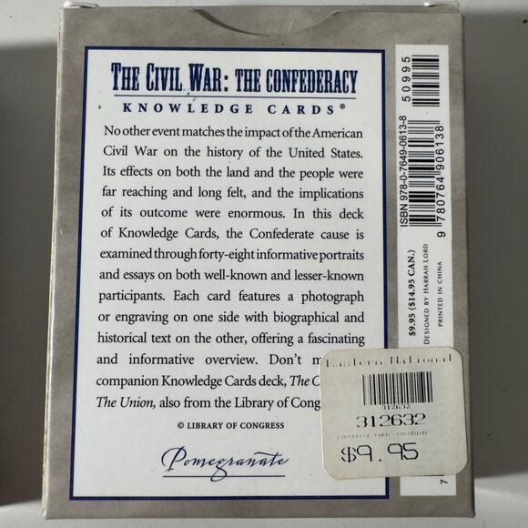 The Civil War "The Union" &"The Confederacy" Library Of Congress Knowledge Cards - Picture 3 of 5